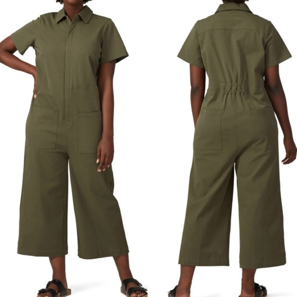 Universal Standard Kate Utility Jumpsuit Green 14-16